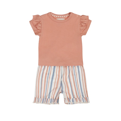 Dirkje | Outfit Girls Ladybug Light Pink 2-delig