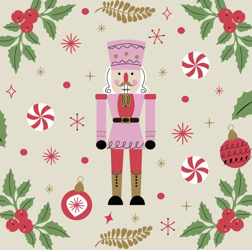 [570138] Duni | Servetten Nutcracker Holiday 3-laags 33x33cm 20-pack
