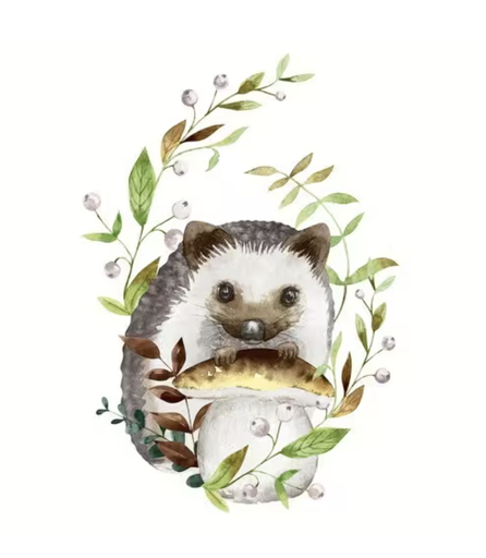 [570148] Duni | Servetten Forest Hedgedog 3-laags 33x33cm