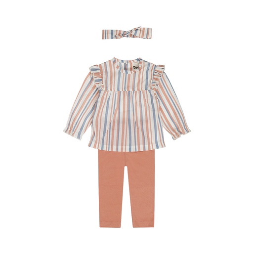 Dirkje | Outfit Girls Ladybug Light Pink 3-delig