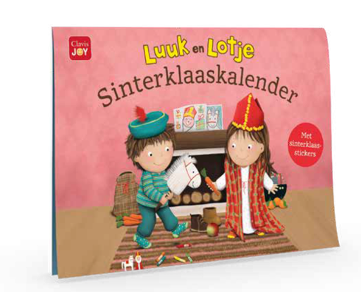 [570195] Clavis | Kalender Luuk en Lotje met Stickers Sinterklaaskalender - Ruth Wielockx