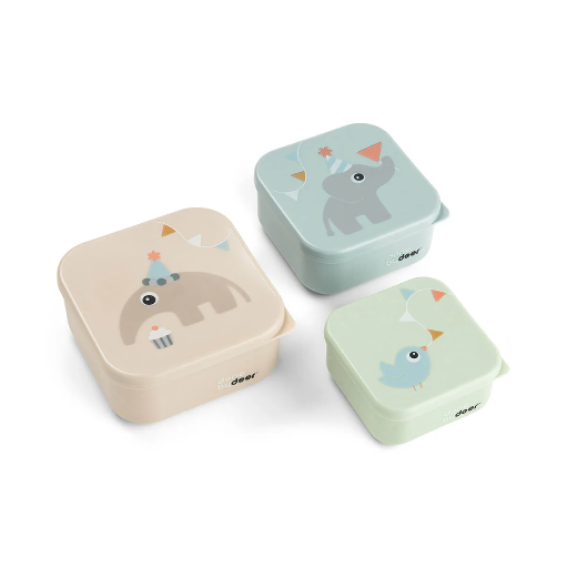 [570265] Done by Deer | Bewaarpotje Celebration Snack Box Set  240ml/370ml/540ml
