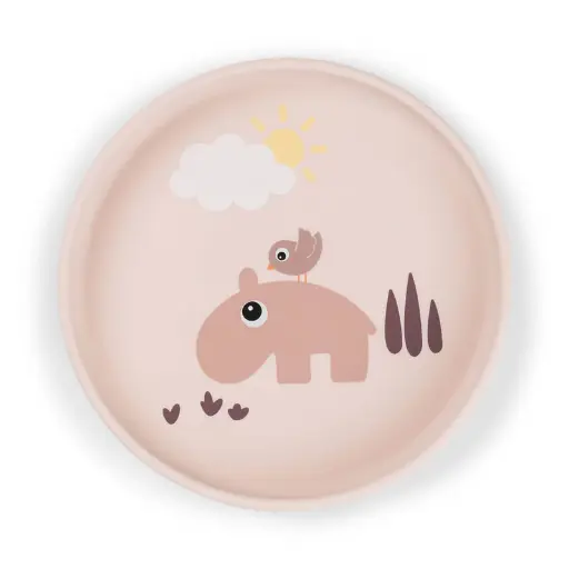 [570300] Done By Deer | Plat Bord Playground Stick&Stay Plate Siliconen Roze