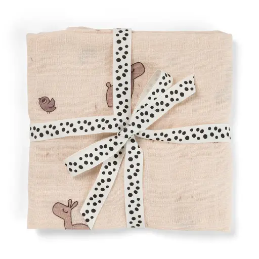 [570327] Done by Deer | Tetra Doek Lalee Roze 120x120cm