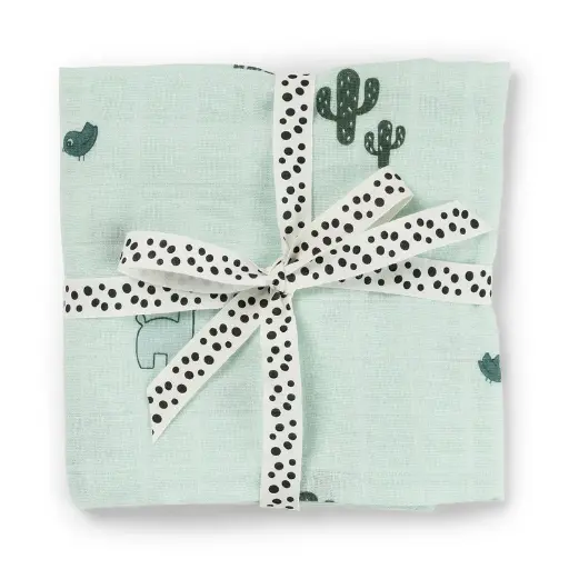 [570328] Done by Deer | Tetra doek Lalee Blue 120x120cm