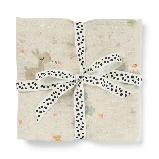[570332] Done by Deer | Tetra Doek Celabration Sand Burp Cloth 65x65cm 2-pack