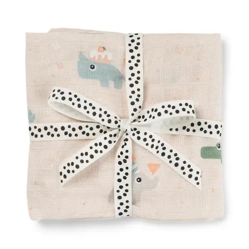 [570333] Done by Deer | Tetra Doek Celabration Roze 120x120cm