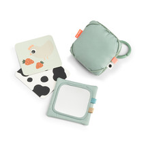 [570362] Done by Deer | Educatief Speelgoed Tiny Farm Green Baby Contrast Card Holder  