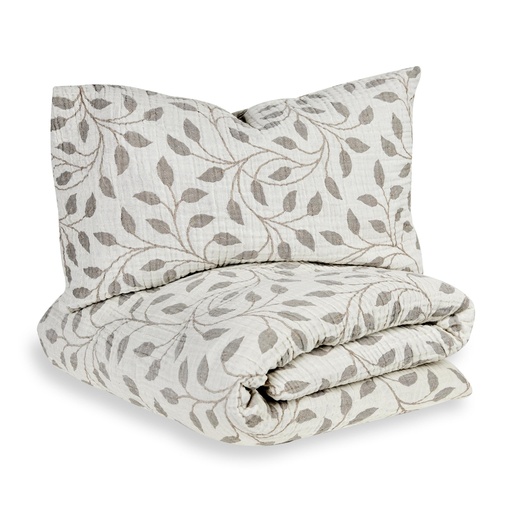 [570480] Quax | Donsovertrek Leaf Natural Colection vr Bed 140x70cm 
