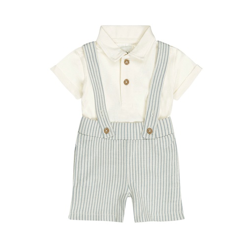 Dirkje | Outfit Boys Safari Trip Blue 2-delig