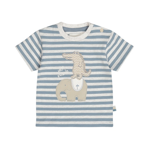 Dirkje | T-shirt Boys Safari Trip Blue