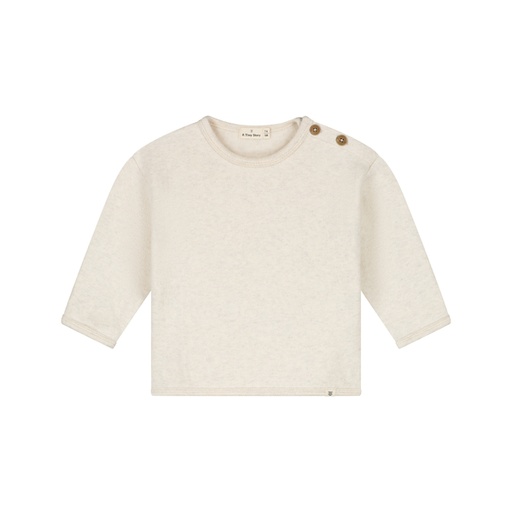A Tiny Story | Pull Uni Ecru Melange