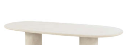 [571155] 4SO | Tuintafel Hampton Coffee Table Top Mortex Oval 140x65x35cm 