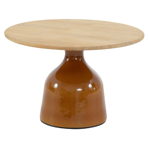 [571164] 4SO | Tuintafel June Coffee Table Base Caramel High Gloss 60x40cm 