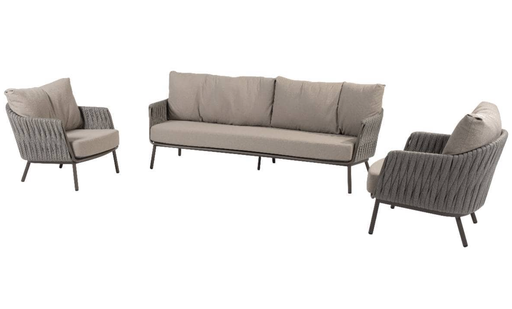 [571174] 4SO | Lounge Cannes Set Terre 3-zit Organic en 2 Stoelen 