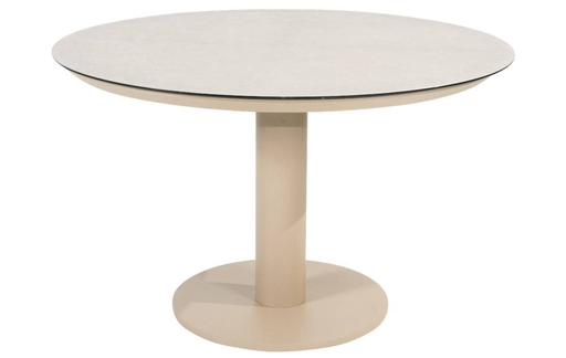 [571185] 4SO | Tuintafel Sarah Dining Table Printed Ceramic Latte Ø120cm  
