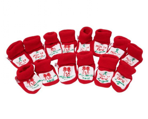 [571257] VIB | Schoenen Slofjes Kerst Mijn Eerste Kerst Rood