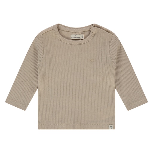 A Tiny Story | T-shirt Uni Longsleeve Nougat