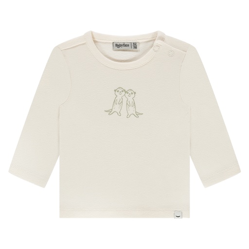 Babyface | T-shirt Uni Longsleeve Ivory/Pistachio