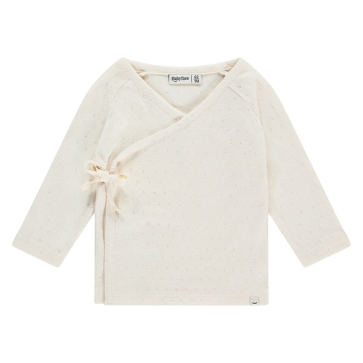 Babyface | T-shirt Uni Overslag Longsleeve Ivory