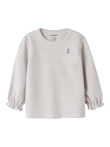 Name it | T-shirt Girls Nbfbripa Longsleeve Lavender Gray