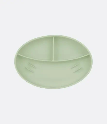 [572663] Babymoov | Plat Bord Antislip met Vakverdeling Siliconen Groen