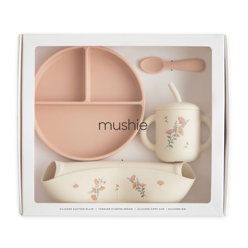 [572767] Mushie | Eetset Giftbox Pink Flowers 