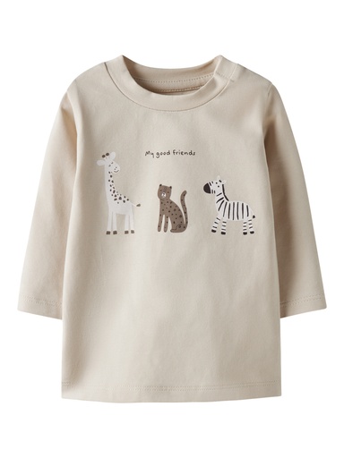 Name it | T-shirt Uni Nbntutty Longsleeve Summer Sand