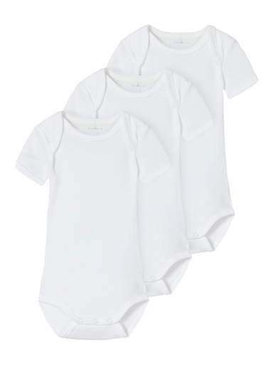 Name it | Body Uni Bright White 3-pack