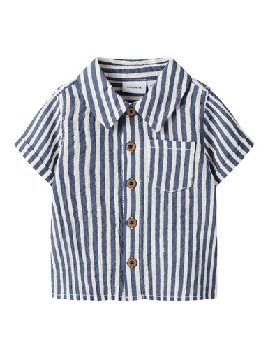 Name it | Hemd Boys Nbmfedenis Vintage Indigo/Cloud Dancer