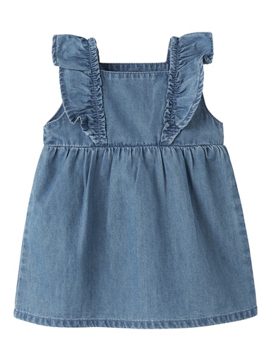 Name it | Jurk Girls Nbffiona Denim Medium Blue