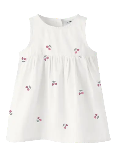 Name it | Jurk Girls Nbfferilla Cherry Cloud Dancer