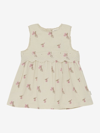 Minymo | Jurk Girls Flower White Swan