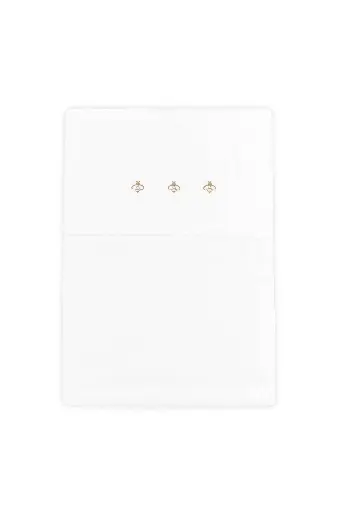 [573704] Bamboom | Laken Bees Wieg/Ledikant Wit