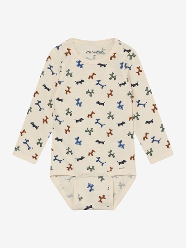 Minymo | Body Boys Longsleeve White Swan