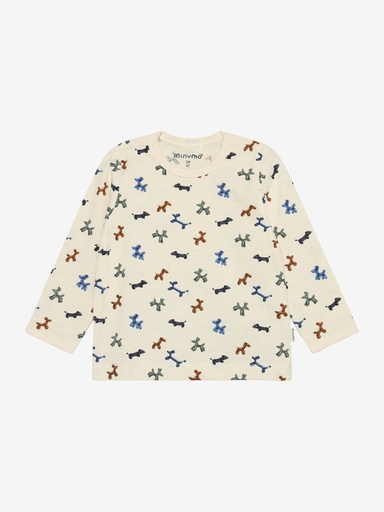 Minymo | T-shirt Boys Longsleeve White Swan
