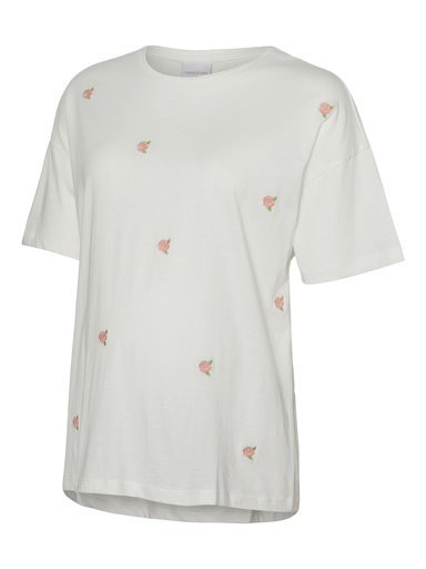 Mamalicious | T-shirt Mlrosetta Roses Snow White