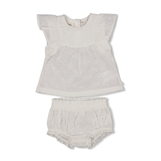 Feetje | Outfit Girls Summer Woven White 2-delig