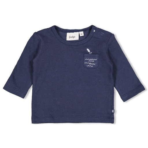 Feetje | T-shirt Boys Blue Ocean Longsleeve Indigo