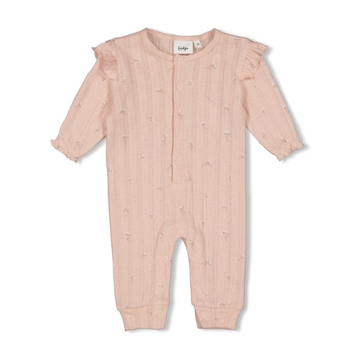 Feetje | Kruippak Girls Delicate Flower Light Pink