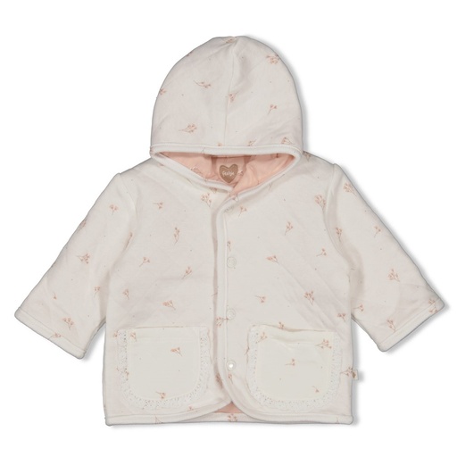 Feetje | Jas Girls Delicate Flower Reversible Off White
