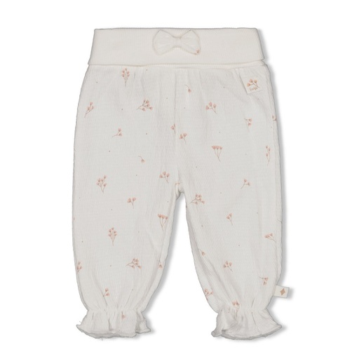 Feetje | Broek Girls Delicate Flower Off White