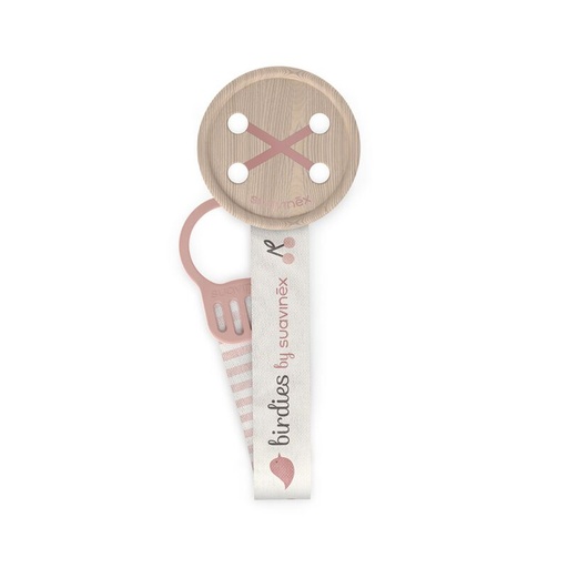 [575363] Suavinex | Fopspeenketting Birdies Lint Roze
