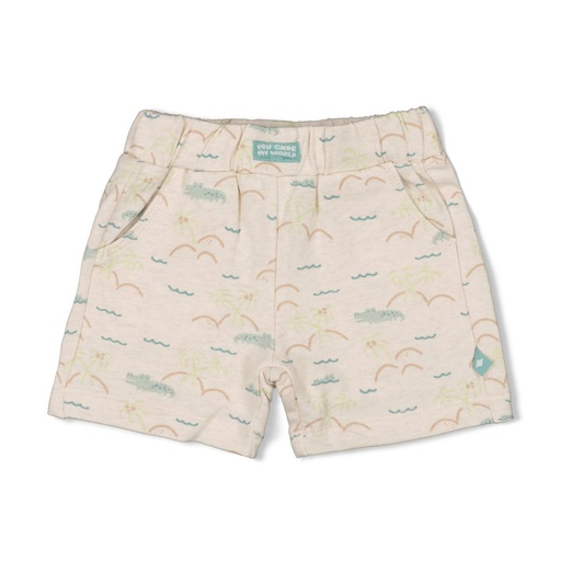 Feetje | Short Boys You Croc My World Off White Melange