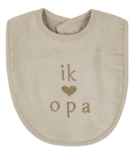 [575476] PetitVillain | Slabbetje Ik Hou van Opa Zand 25x34cm  