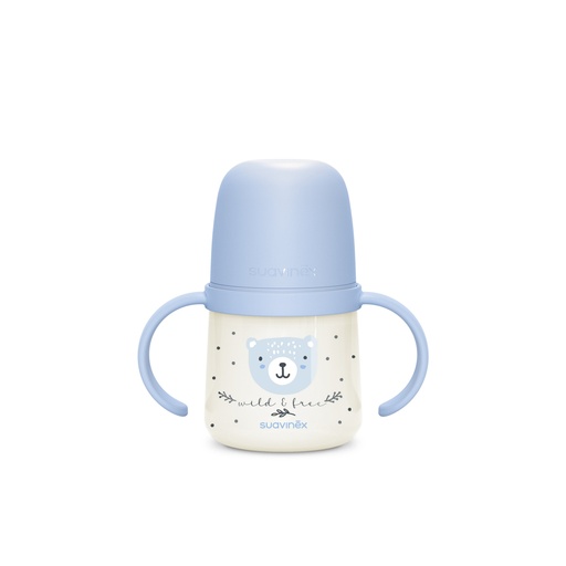 [575492] Suavinex | Drinkfles Night & Day Wild&Free Blauw +6m 150ml 