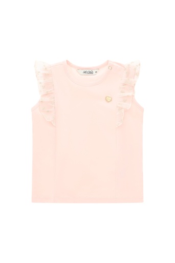 Le Chic | T-Shirt Girls Noppya Spring Ruffle Pink Symphony