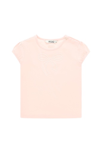 Le Chic | T-Shirt Girls Noki Pearly Bow Pink Symphony 