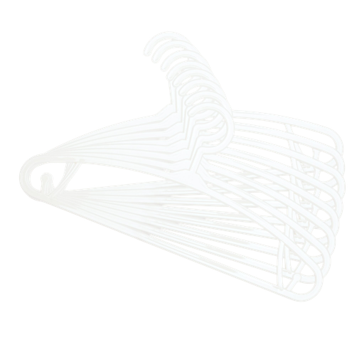 [575845] Bo Jungle | Kleerhanger Wit 8-pack