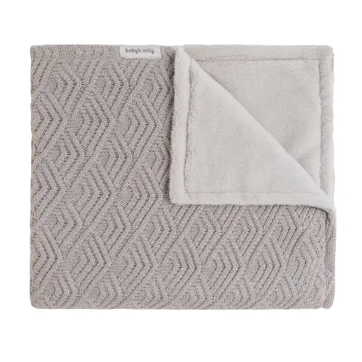 [576495] Baby's Only | Deken Ledikant Sierra Teddy Urban Taupe 100x135cm